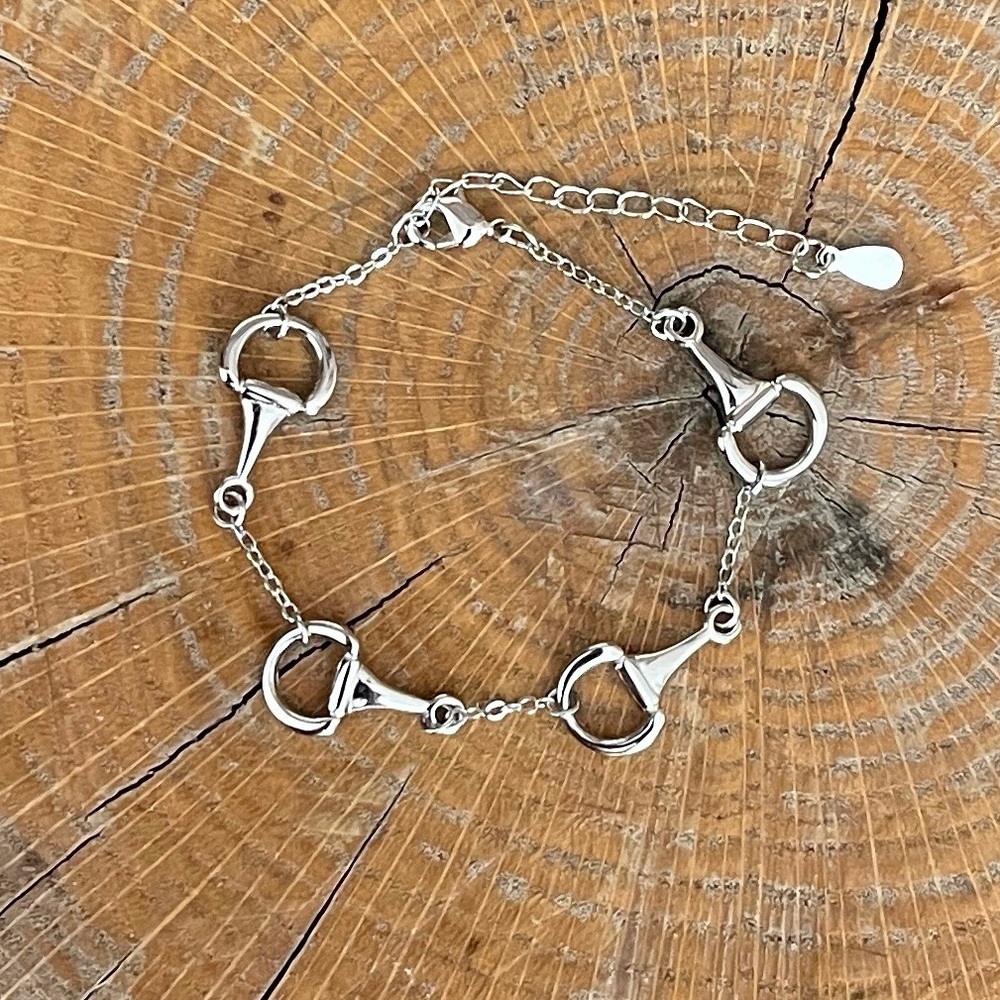 Spaced Half Snaffle Bit Bracelet - Picture 2 of 2